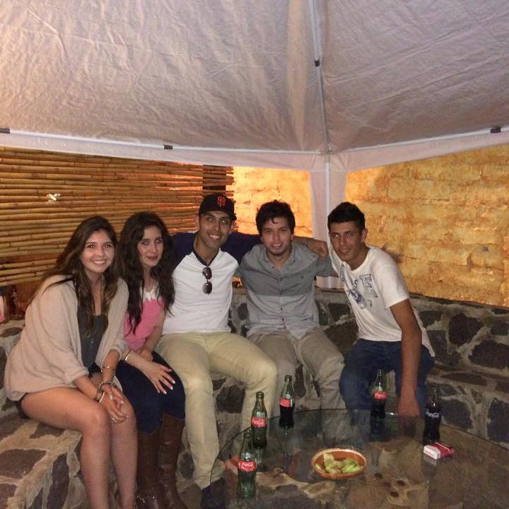 Erin with his cousins in Mexico